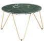 vidaXL Mesa de centro piedra real textura de mármol verde 65x65x42 cm vidaXL Mesa de centro piedra real textura de mármol verde 65x65x42 cm