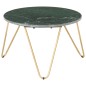 vidaXL Mesa de centro piedra real textura de mármol verde 65x65x42 cm vidaXL Mesa de centro piedra real textura de mármol verde 65x65x42 cm