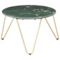 vidaXL Mesa de centro piedra real textura de mármol verde 65x65x42 cm vidaXL Mesa de centro piedra real textura de mármol verde 65x65x42 cm