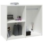 vidaXL Mueble vestidor madera contrachapada blanco 80x40x65 cm vidaXL Mueble vestidor madera contrachapada blanco 80x40x65 cm