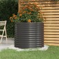 vidaXL Jardinera acero con recubrimiento polvo antracita 80x80x68 cm vidaXL Jardinera acero con recubrimiento polvo antracita 80x80x68 cm