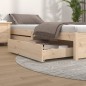 vidaXL Cajones de cama 2 unidades madera maciza de pino vidaXL Cajones de cama 2 unidades madera maciza de pino