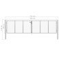 vidaXL Puerta de jardín de acero galvanizado plateado 415x150 cm vidaXL Puerta de jardín de acero galvanizado plateado 415x150 cm