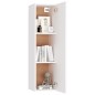 vidaXL Set de muebles de TV 4 piezas madera de ingeniería blanco