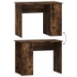 vidaXL Escritorio de madera contrachapada roble ahumado 100x55x75 cm vidaXL Escritorio de madera contrachapada roble ahumado 100x55x75 cm