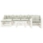 vidaXL Set muebles de jardín de palets 8 pzas con cojines beige madera vidaXL Set muebles de jardín de palets 8 pzas con cojines beige madera