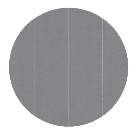 vidaXL Tapiz de suelo piscina geotextil de poliéster gris claro Ø458cm