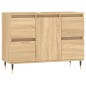 vidaXL Mueble de baño madera de ingeniería roble Sonoma 80x33x60 cm