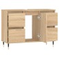 vidaXL Mueble de baño madera de ingeniería roble Sonoma 80x33x60 cm