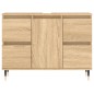 vidaXL Mueble de baño madera de ingeniería roble Sonoma 80x33x60 cm