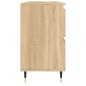 vidaXL Mueble de baño madera de ingeniería roble Sonoma 80x33x60 cm