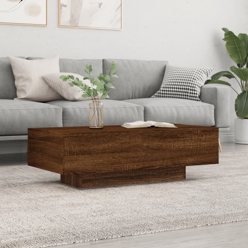 vidaXL Mesa de centro madera de ingeniería roble marrón 100x49,5x31 cm vidaXL Mesa de centro madera de ingeniería roble marrón 100x49,5x31 cm