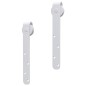 vidaXL Kit mini puerta corredera armario acero carbono blanco 122 cm vidaXL Kit mini puerta corredera armario acero carbono blanco 122 cm