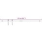 vidaXL Kit mini puerta corredera armario acero carbono blanco 122 cm vidaXL Kit mini puerta corredera armario acero carbono blanco 122 cm