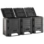 vidaXL Compostador de jardín negro 1200 L vidaXL Compostador de jardín negro 1200 L
