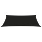 vidaXL Toldo de vela rectangular tela Oxford negro 2,5x4,5 m