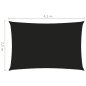 vidaXL Toldo de vela rectangular tela Oxford negro 2,5x4,5 m