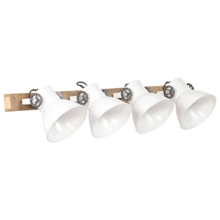 vidaXL Lámpara de pared industrial blanca 90x25 cm E27