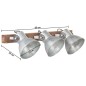 vidaXL Lámpara de pared industrial plateado 65x25 cm E27 vidaXL Lámpara de pared industrial plateado 65x25 cm E27