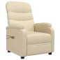 vidaXL Sillón de masaje eléctrico tela color crema vidaXL Sillón de masaje eléctrico tela color crema