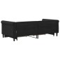 vidaXL Sofá cama nido con cajones terciopelo negro 90x190 cm vidaXL Sofá cama nido con cajones terciopelo negro 90x190 cm