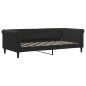 vidaXL Sofá cama nido con cajones terciopelo negro 90x190 cm vidaXL Sofá cama nido con cajones terciopelo negro 90x190 cm