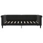 vidaXL Sofá cama nido con cajones terciopelo negro 90x190 cm vidaXL Sofá cama nido con cajones terciopelo negro 90x190 cm