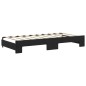 vidaXL Sofá cama nido con cajones terciopelo negro 90x190 cm vidaXL Sofá cama nido con cajones terciopelo negro 90x190 cm