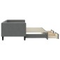 vidaXL Sofá cama nido con cajones tela gris oscuro 80x200 cm vidaXL Sofá cama nido con cajones tela gris oscuro 80x200 cm
