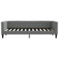 vidaXL Sofá cama nido con cajones tela gris oscuro 80x200 cm vidaXL Sofá cama nido con cajones tela gris oscuro 80x200 cm