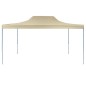 vidaXL Carpa plegable profesional acero color crema 3x4 m