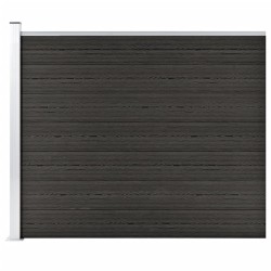vidaXL Panel de valla WPC gris 175x146 cm