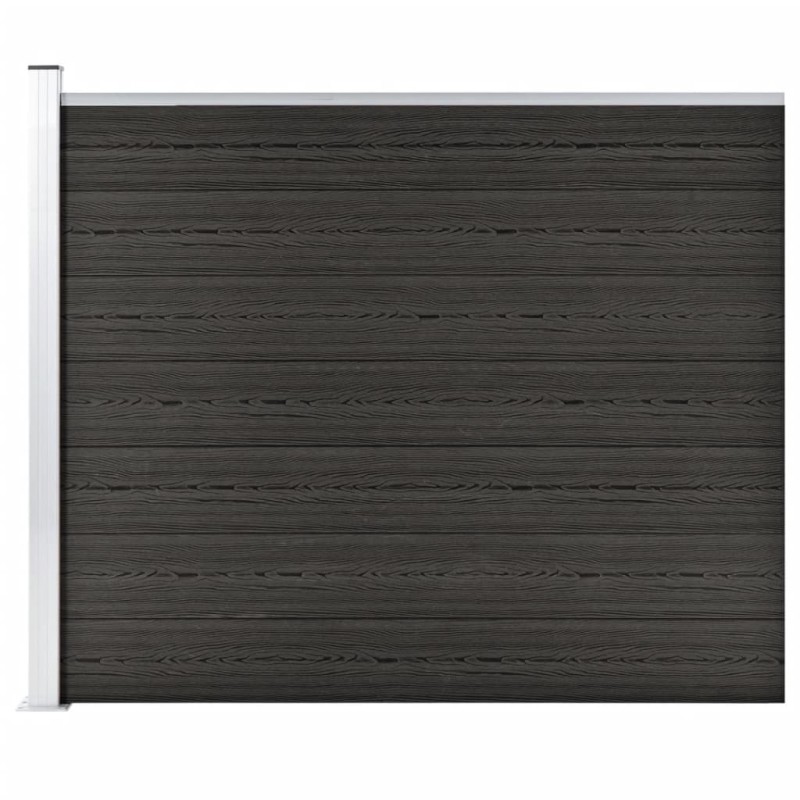 vidaXL Panel de valla WPC gris 175x146 cm vidaXL Panel de valla WPC gris 175x146 cm