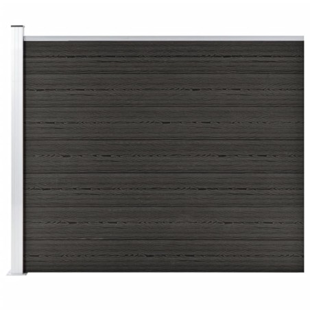 vidaXL Panel de valla WPC gris 175x146 cm