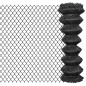 vidaXL Valla de tela metálica acero gris 25x1,25 m vidaXL Valla de tela metálica acero gris 25x1,25 m