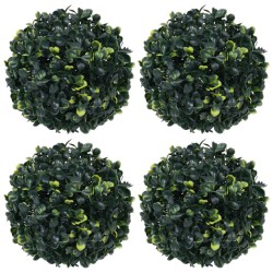 vidaXL Bolas de boj artificial 4 unidades 12 cm