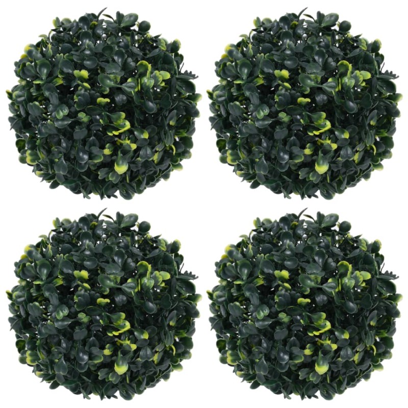 vidaXL Bolas de boj artificial 4 unidades 12 cm vidaXL Bolas de boj artificial 4 unidades 12 cm
