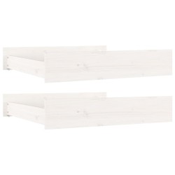 vidaXL Cajones de cama 2 unidades madera maciza de pino blanco