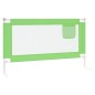 vidaXL Barandilla de seguridad cama de niño verde tela 140x25 cm