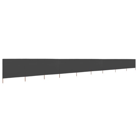 vidaXL Paravientos de 9 paneles tela gris antracita 1200x120 cm
