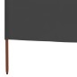 vidaXL Paravientos de 9 paneles tela gris antracita 1200x120 cm vidaXL Paravientos de 9 paneles tela gris antracita 1200x120 cm