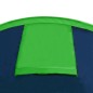 vidaXL Tienda de campaña 4 personas azul marino/verde