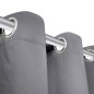 vidaXL Cortina opaca con ojales de metal 270x245 cm gris vidaXL Cortina opaca con ojales de metal 270x245 cm gris