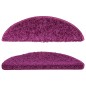 vidaXL Alfombras de peldaños de escalera 15 uds violeta 56x17x3 cm vidaXL Alfombras de peldaños de escalera 15 uds violeta 56x17x3 cm