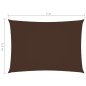 vidaXL Toldo de vela rectangular tela Oxford marrón 3,5x5 m vidaXL Toldo de vela rectangular tela Oxford marrón 3,5x5 m