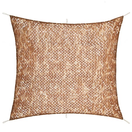 vidaXL Red de camuflaje con bolsa de almacenamiento beige 5x5 m