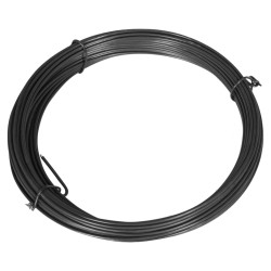 vidaXL Alambre para atar vallas 25 m 1,4/2 mm acero gris