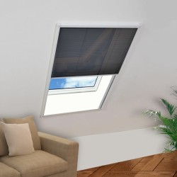 vidaXL Mosquitera plisada para ventanas aluminio 60x80cm 