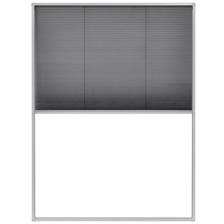 vidaXL Mosquitera plisada para ventanas aluminio 60x80cm 