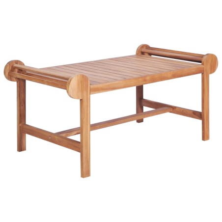 vidaXL Mesa de centro de teca maciza 100x50x45 cm